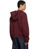 Dries Van Noten Dries Van Noten Burgundy Cotton Hoodie - 3