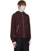 Dries Van Noten Dries Van Noten Burgundy Cotton Zip Hoodie - 2
