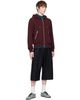 Dries Van Noten Dries Van Noten Burgundy Cotton Zip Hoodie - 4
