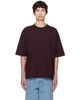 Dries Van Noten Dries Van Noten Burgundy Dropped Shoulder T-shirt - 1