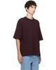 Dries Van Noten Dries Van Noten Burgundy Dropped Shoulder T-shirt - 2