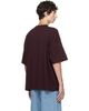 Dries Van Noten Dries Van Noten Burgundy Dropped Shoulder T-shirt - 3
