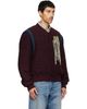 Dries Van Noten Dries Van Noten Burgundy Fringe Bomber Jacket - 2