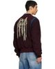 Dries Van Noten Dries Van Noten Burgundy Fringe Bomber Jacket - 3