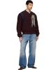 Dries Van Noten Dries Van Noten Burgundy Fringe Bomber Jacket - 4
