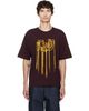 Dries Van Noten Dries Van Noten Burgundy Fringed T-shirt - 1