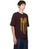 Dries Van Noten Dries Van Noten Burgundy Fringed T-shirt - 2