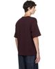 Dries Van Noten Dries Van Noten Burgundy Fringed T-shirt - 3