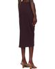 Dries Van Noten Dries Van Noten Burgundy Gathered Midi Skirt - 3