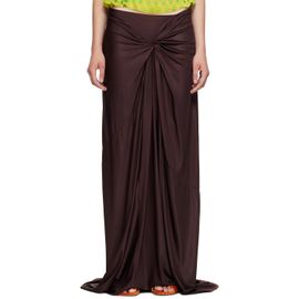 Dries Van Noten Dries Van Noten Burgundy Humila Maxi Skirt