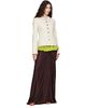 Dries Van Noten Dries Van Noten Burgundy Humila Maxi Skirt - 4
