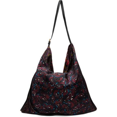 Dries Van Noten Dries Van Noten Burgundy Large Scarf Tote