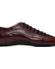 Dries Van Noten Dries Van Noten Burgundy Leather Ballerina Sneakers - 1