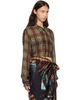 Dries Van Noten Dries Van Noten Burgundy Loose Lurex Shirt - 2