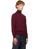 Dries Van Noten Dries Van Noten Burgundy Merino Wool Turtleneck - 2