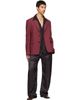 Dries Van Noten Dries Van Noten Burgundy Wool Blazer - 5