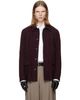 Dries Van Noten Dries Van Noten Burgundy Wool Bouclé Jacket - 1
