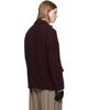 Dries Van Noten Dries Van Noten Burgundy Wool Bouclé Jacket - 3