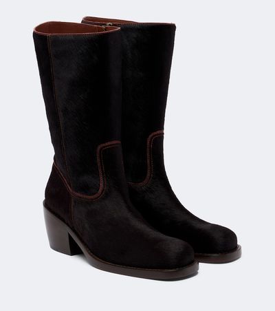 Dries Van Noten Dries Van Noten Calf hair mid-calf boots