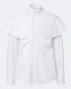 Dries Van Noten Dries Van Noten Caped cotton poplin shirt - 1