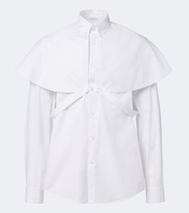 Dries Van Noten Dries Van Noten Caped cotton poplin shirt