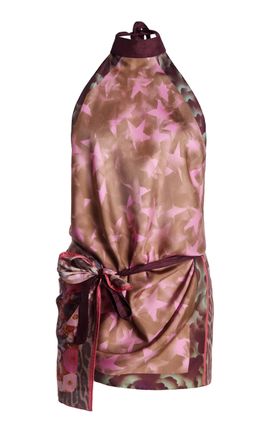Dries Van Noten Dries Van Noten Carfy Printed Silk Top