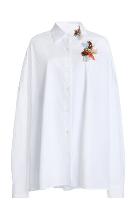 Dries Van Noten Dries Van Noten Casia Embroidered Cotton Shirt