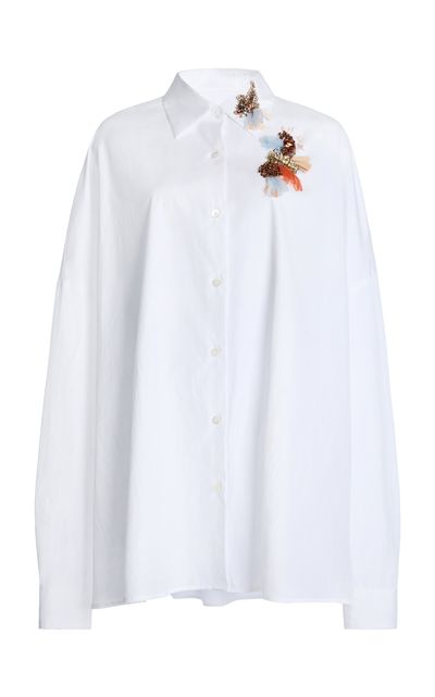 Dries Van Noten Dries Van Noten Casia Embroidered Cotton Shirt