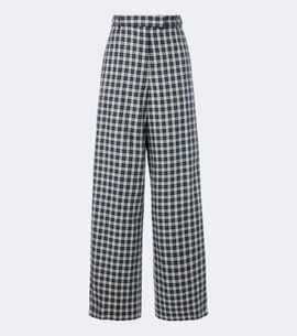 Dries Van Noten Dries Van Noten Checked cotton flannel wide-leg pants