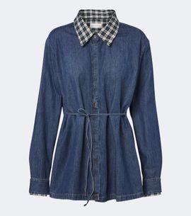 Dries Van Noten Dries Van Noten Checked denim shirt