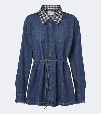 Dries Van Noten Dries Van Noten Checked denim shirt
