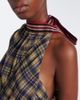 Dries Van Noten Dries Van Noten Checked draped one-shoulder top - 3