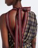 Dries Van Noten Dries Van Noten Checked draped one-shoulder top - 4