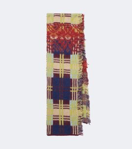 Dries Van Noten Dries Van Noten Checked fringed wool and alpaca-blend scarf