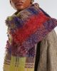 Dries Van Noten Dries Van Noten Checked fringed wool and alpaca-blend scarf - 3