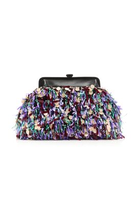 Dries Van Noten Dries Van Noten Clasp Clutch with Pailettes