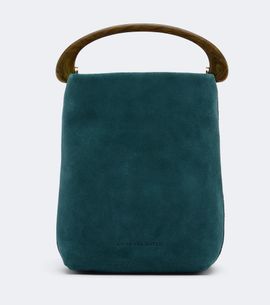 Dries Van Noten Dries Van Noten Crisp Mini suede top-handle bag