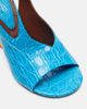 Dries Van Noten Dries Van Noten Croc-effect leather wedge sandals - 7