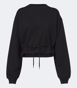 Dries Van Noten Dries Van Noten Cropped cotton jersey sweatshirt