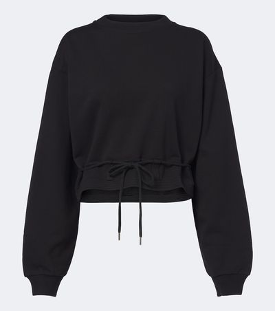 Dries Van Noten Dries Van Noten Cropped cotton jersey sweatshirt