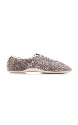 Dries Van Noten Dries Van Noten Crystal Embroidered Ballerina Sneakers