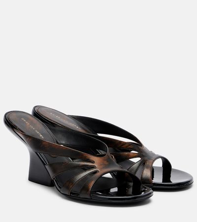Dries Van Noten Dries Van Noten Distressed leather mules