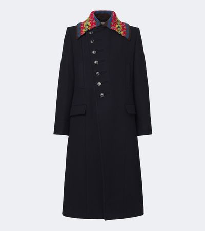 Dries Van Noten Dries Van Noten Double-breasted wool-blend twill coat