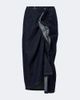 Dries Van Noten Dries Van Noten Draped asymmetric denim midi skirt - 1