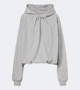 Dries Van Noten Dries Van Noten Draped cotton jersey hoodie