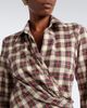 Dries Van Noten Dries Van Noten Draped plaid cotton flannel shirt - 3