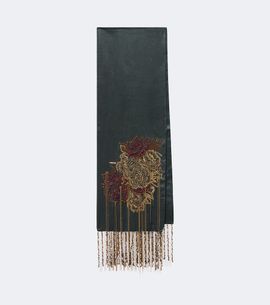 Dries Van Noten Dries Van Noten Embellished fringed silk scarf