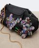 Dries Van Noten Dries Van Noten Embellished leather-trimmed clutch - 6