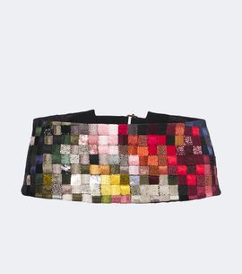 Dries Van Noten Dries Van Noten Embellished patchwork belt