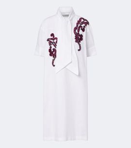 Dries Van Noten Dries Van Noten Embroidered cotton poplin midi dress